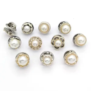 10Pcs safety buttons for women brooch for women Women Shirt Brooch Buttons Cover up Button Pearl Safety Brooch Pins Button for Clothing Dress Supplies Clothing Bags Accessories Supplies DIY Crafts