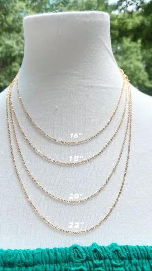 24k Gold Plated Base Chain (4 Lengths)