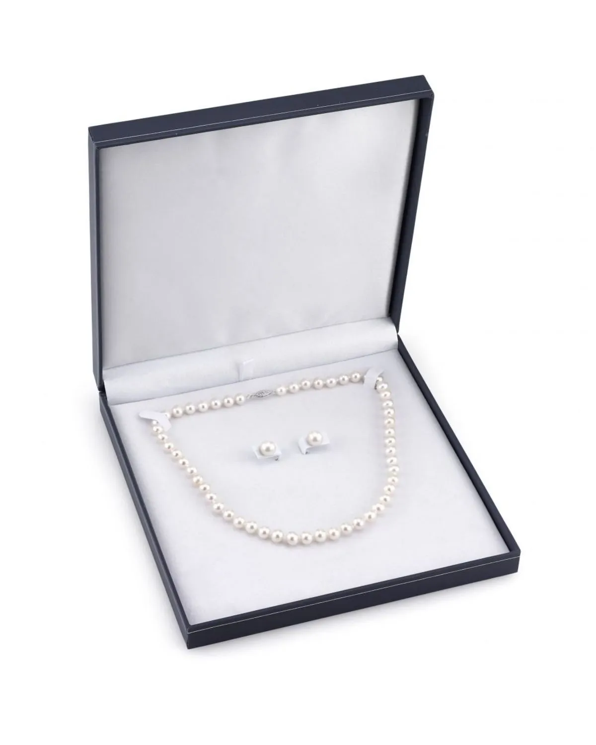 8.0-8.5mm Freshwater Pearl Necklace & Earrings