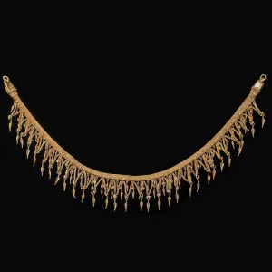 A Hellenistic Gold Strap Necklace, ca. 3rd - 2nd century BCE