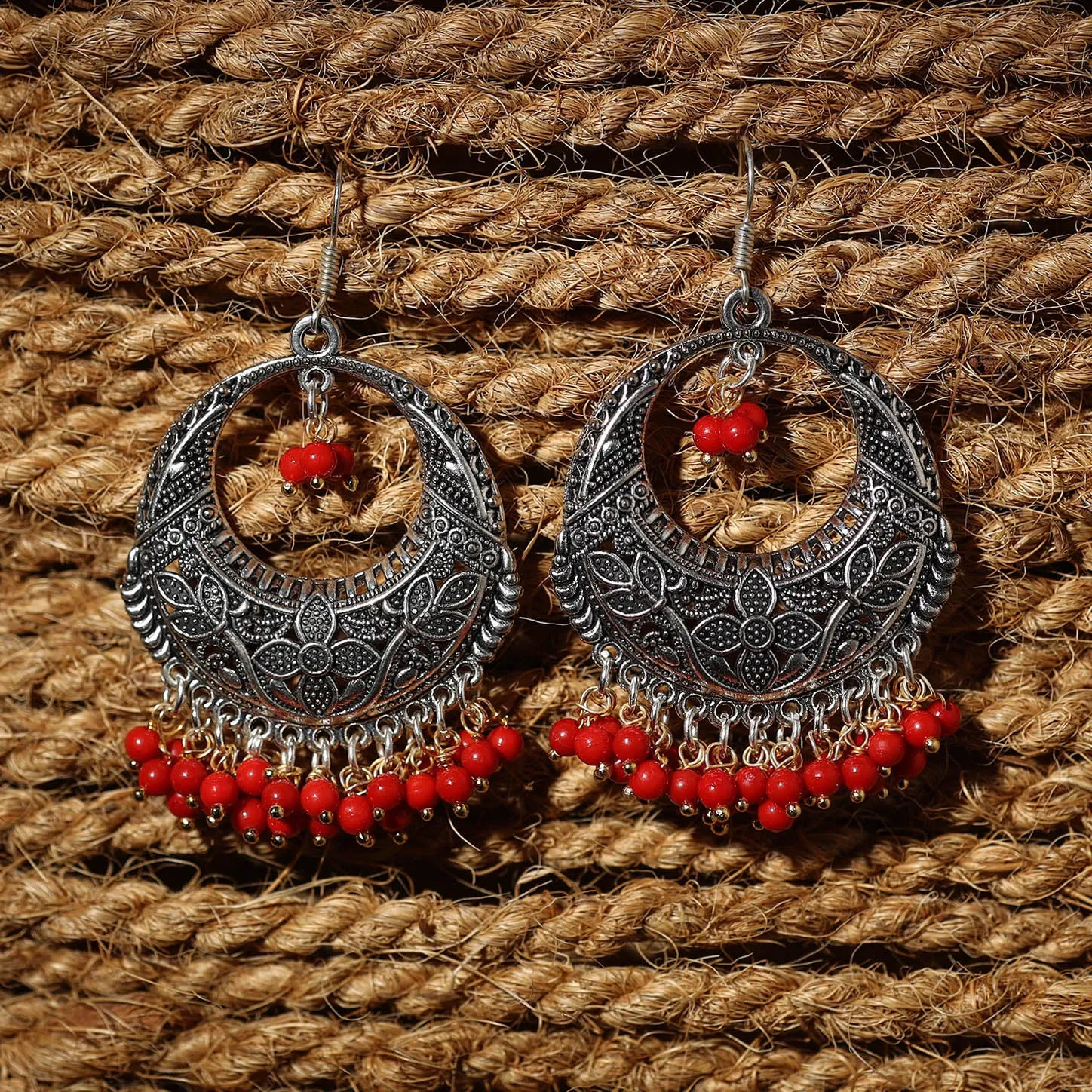 Aadhya Handcrafted GS Beaded Earrings