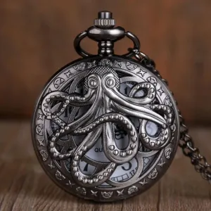 Antique Octopus Pocket Necklace Watch