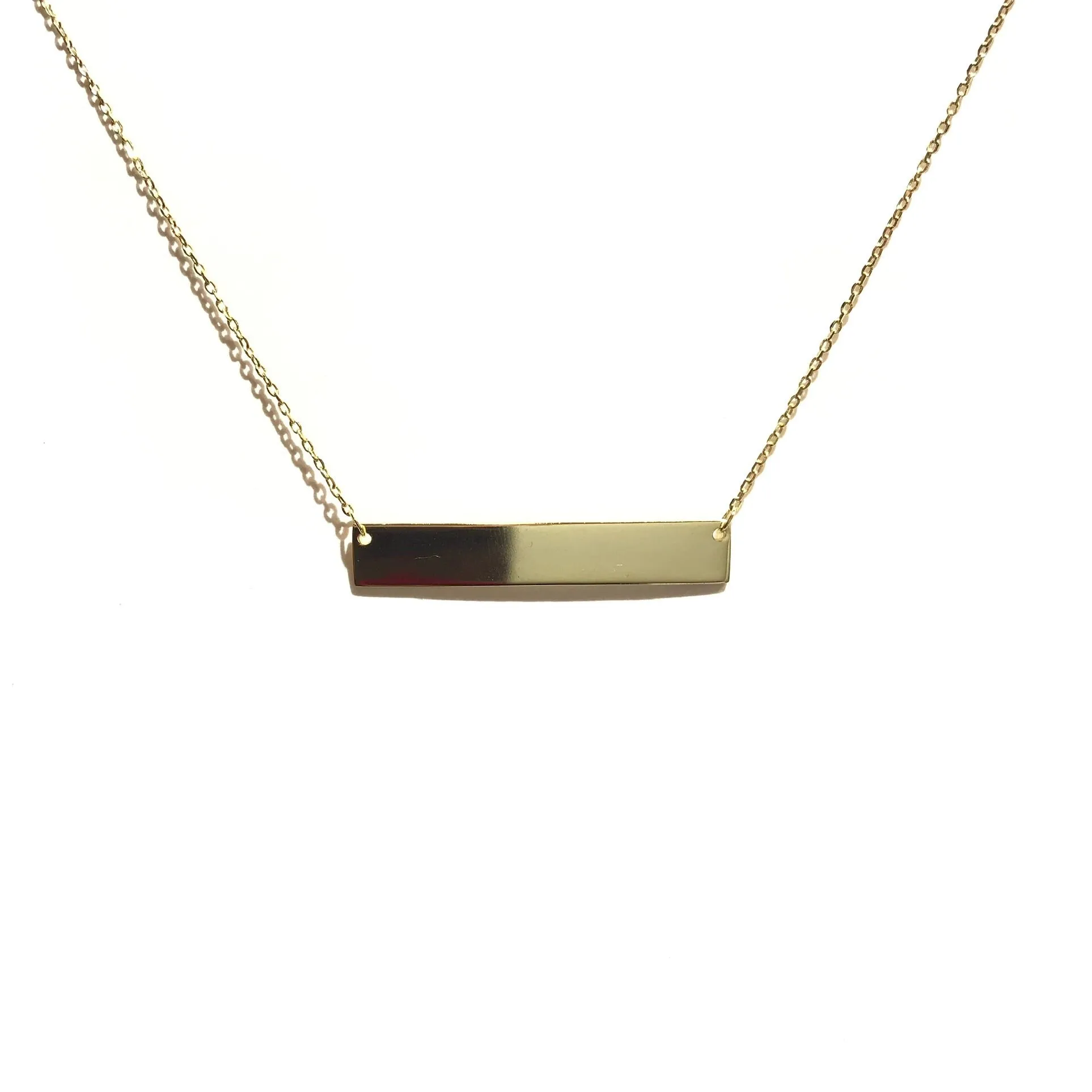 Barbara Plain Bar L Necklace