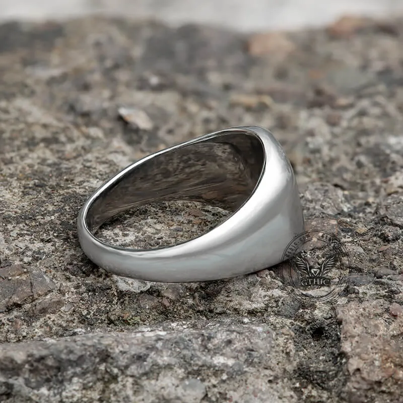 Black Epoxy Stainless Steel Minimalist Ring