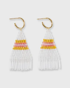 Brie Earrings in White