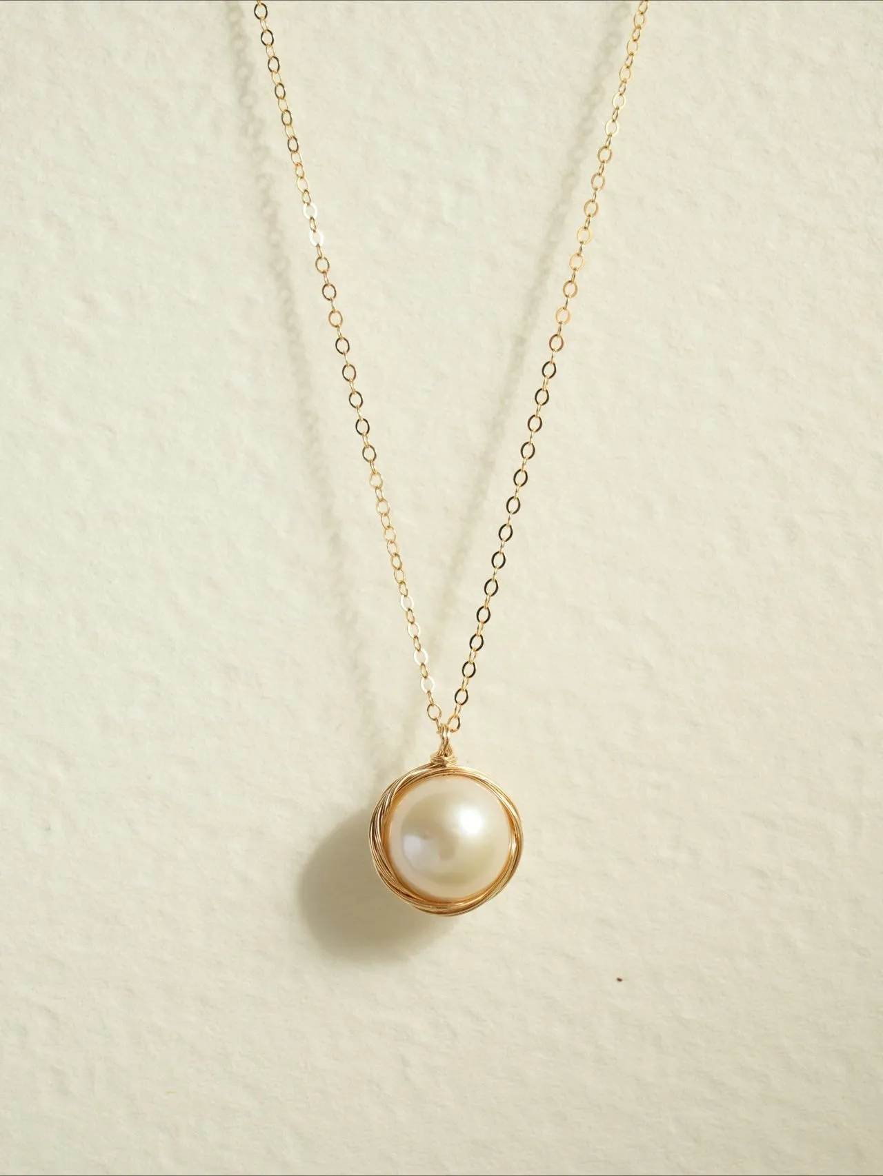 Classic Filigree Series Single Edison Pearl Necklace