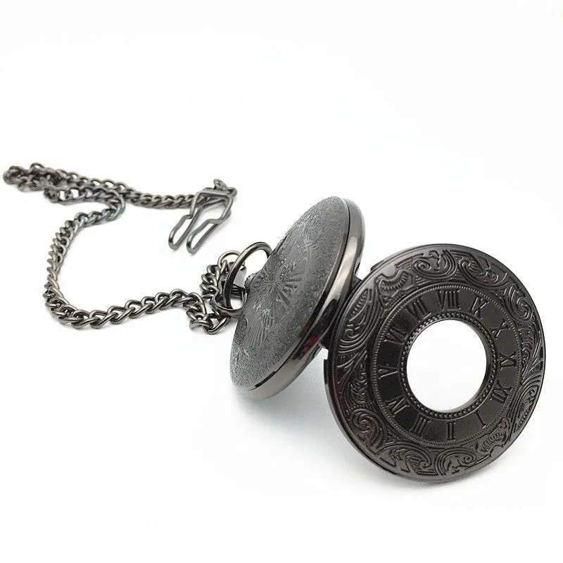 Classic Roman Dual Display Pocket Watch