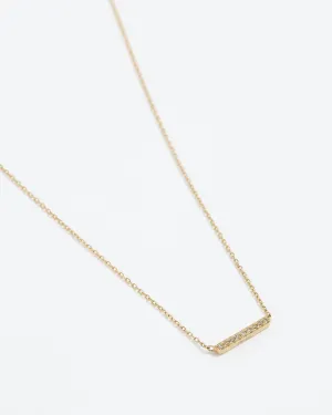 Diamond Bar Necklace