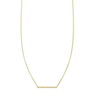 Diamond Bar Necklace