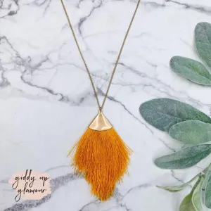 Diamond Fringe Necklace in Yellow