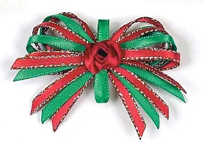 Dog Hair Bows-Christmas Loops