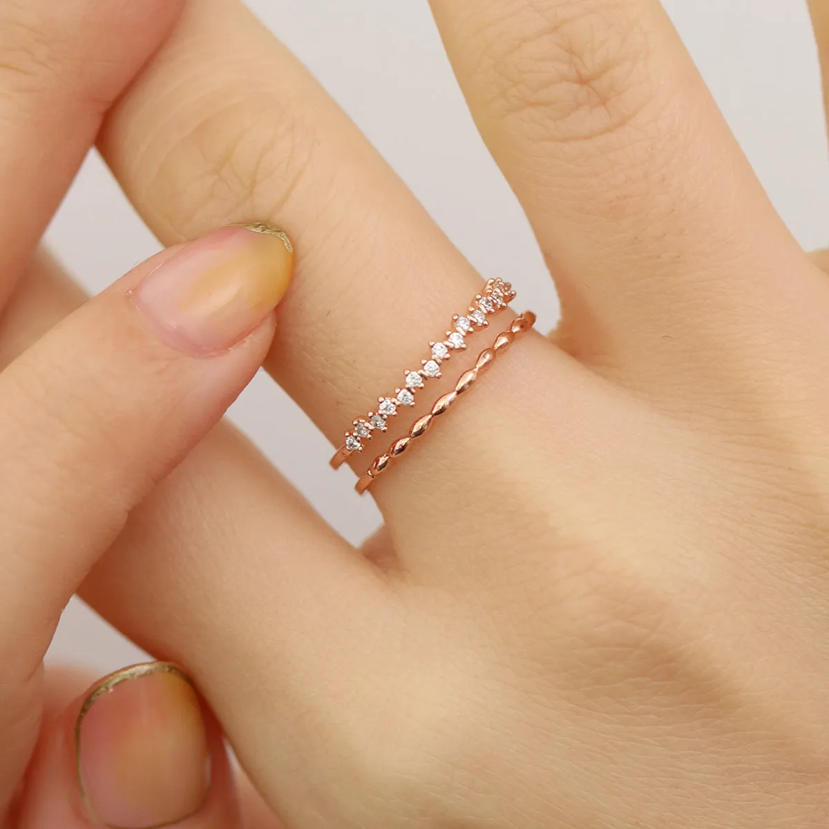 Double layered ring