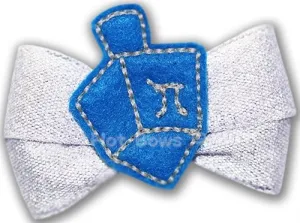 Dreidel Dreidel Hair Bow