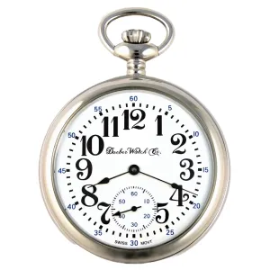 Dueber Model 5 Pocket Watch, Swiss Mechanical Movement, Large Arabic Numeral Dial