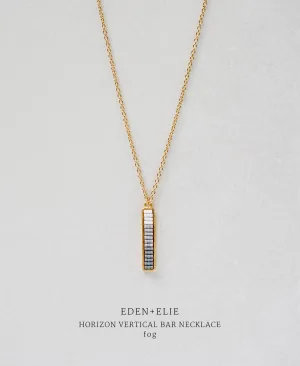 EDEN   ELIE Horizon Vertical bar necklace - fog grey