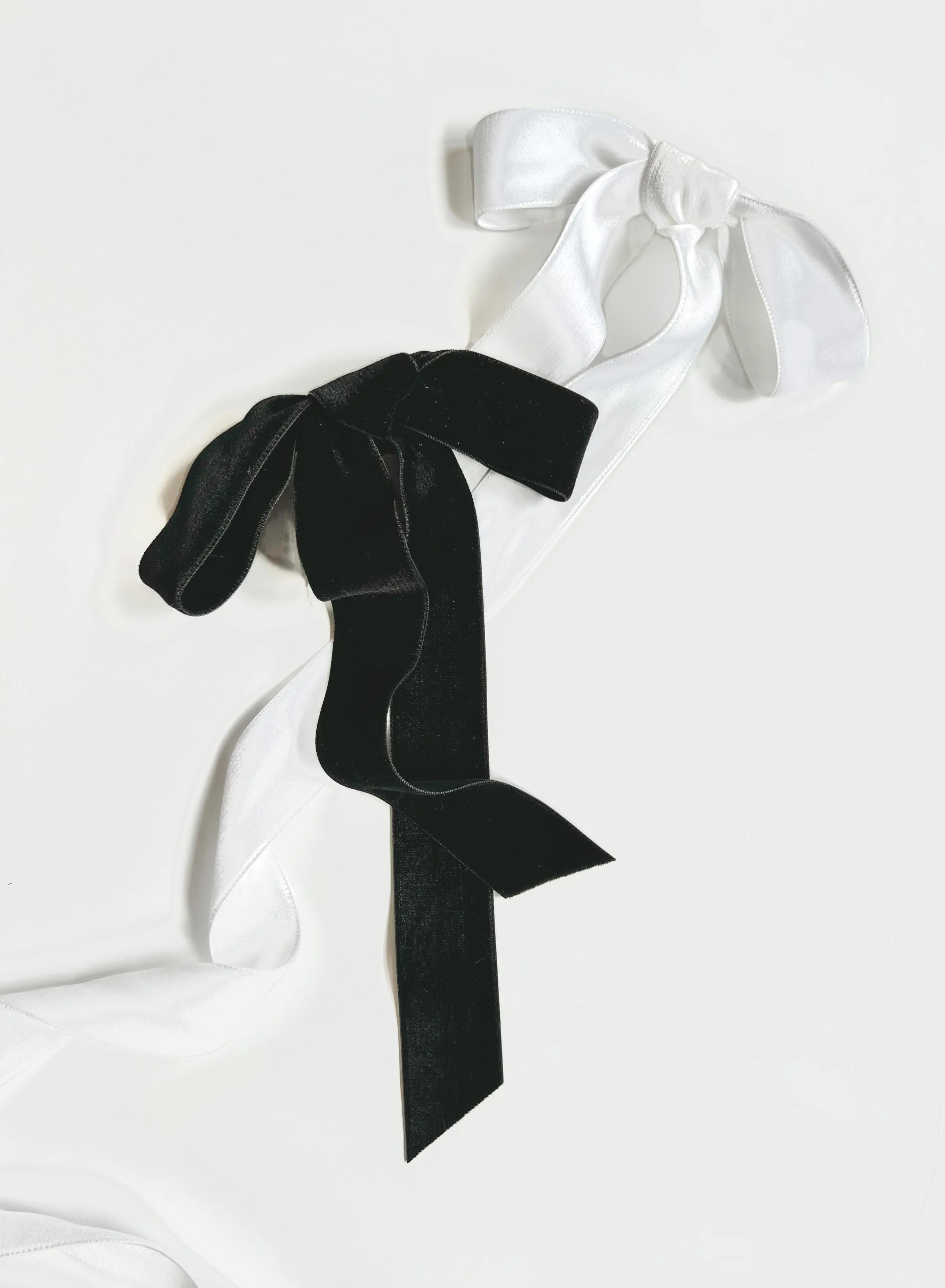 Effortless Hand Oversize Tied Silk Velvet Bow | Double Sided Silk Velvet Ribbon | Luxury Designer Hair Piece | Made to Order