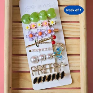 Embellised hair Pin For girls kids Partywear casual ( Pack of 1, Multicolor)