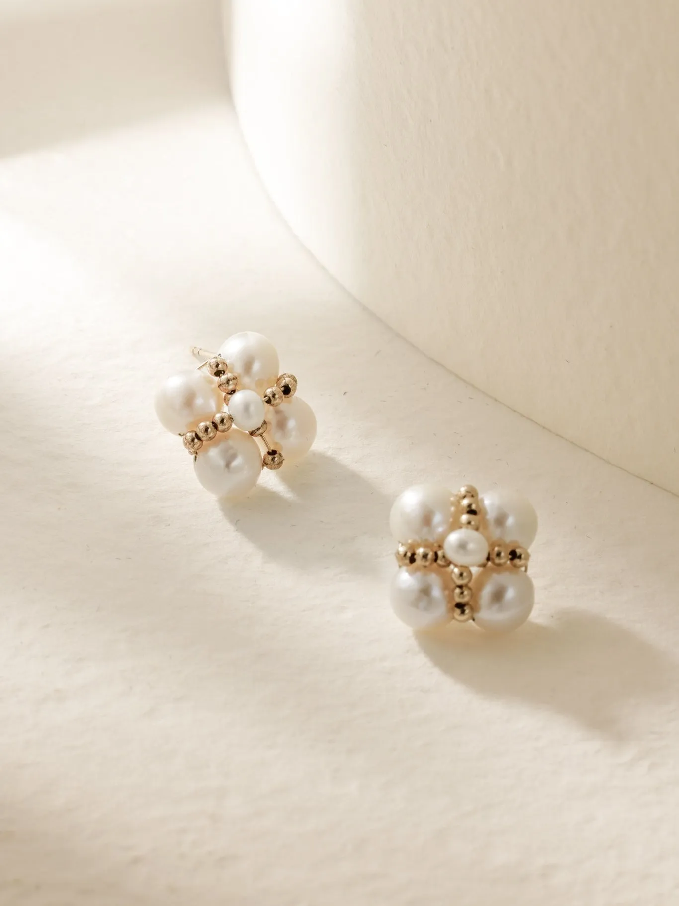 Embellished Series Lucky Clover Ear Clip Ear Studs