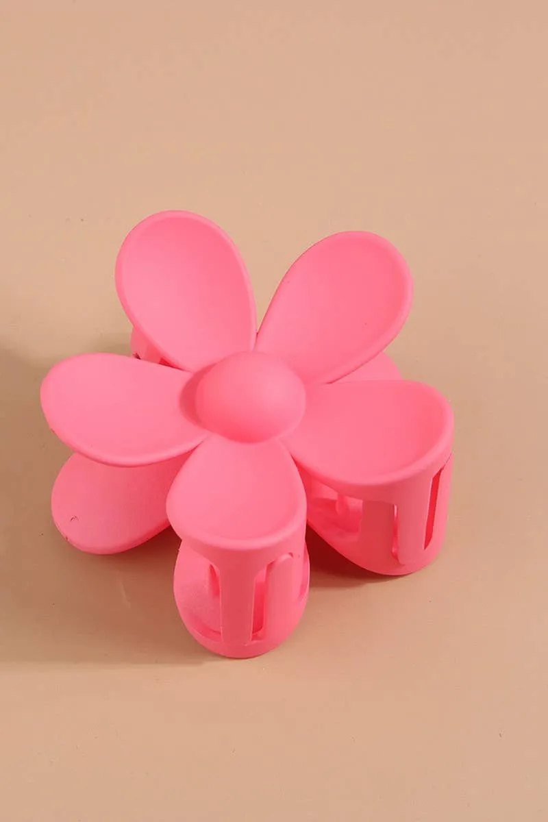 Flower Claw Clip: Pink