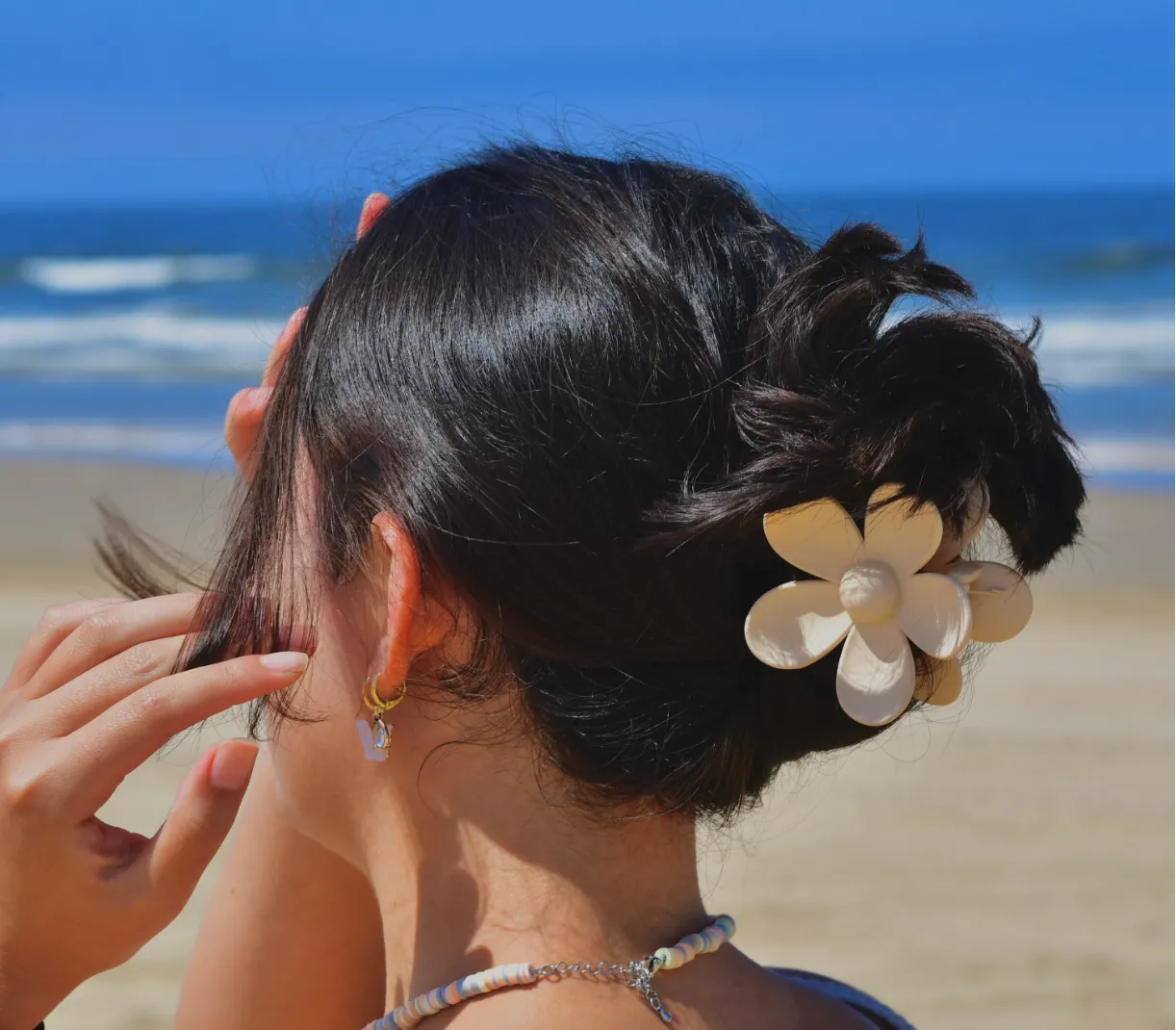 Flower Hair Claw Clip