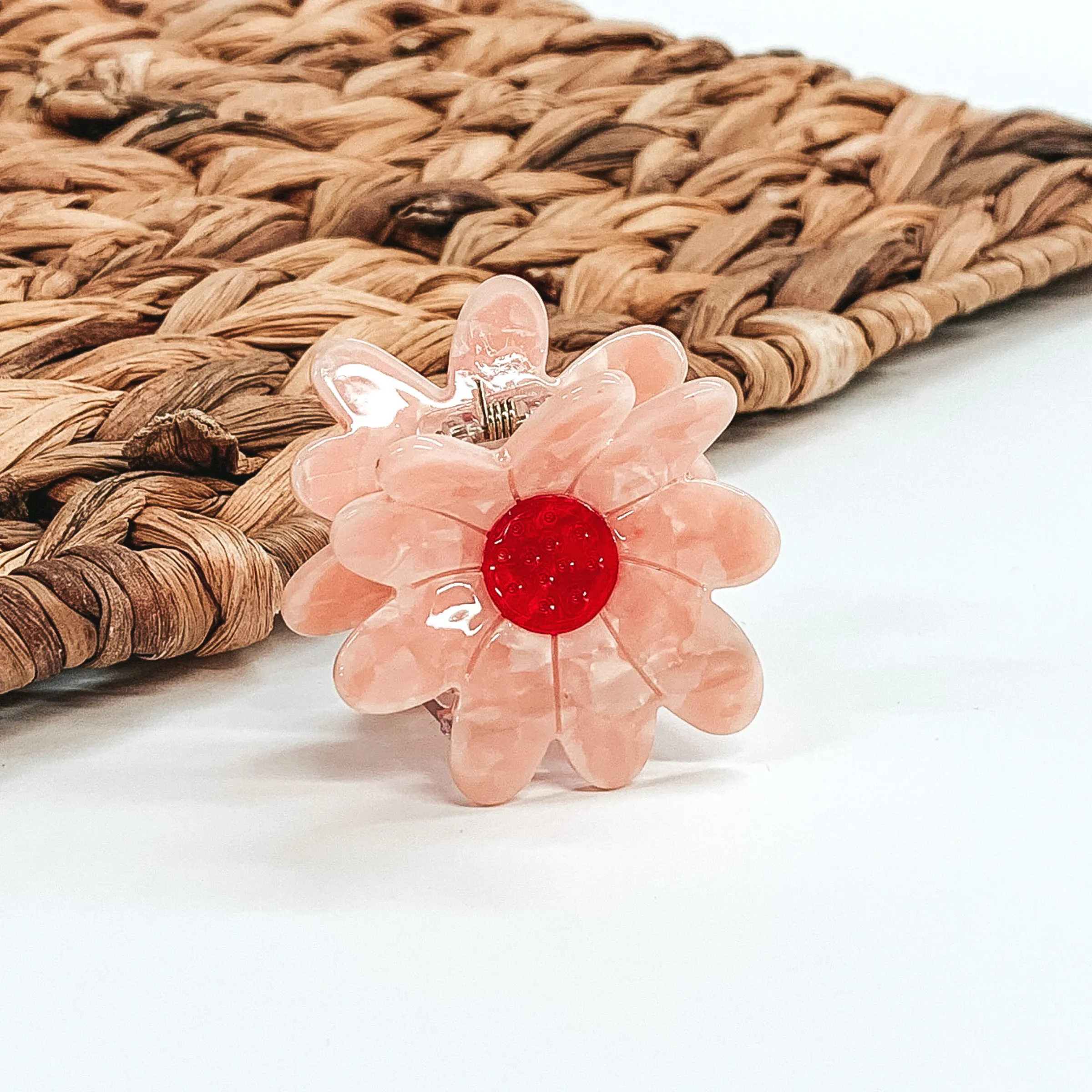 Flower Hair Clip in Pink