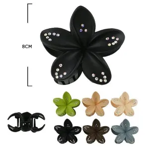 Flower Hair Jaw Clip 10952M (12 units)