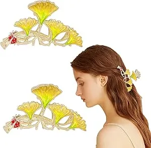 Flower Hair Stuff Clips, Hair Claw Clips, Nonslip Hair Accessories for Women Girls