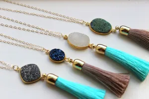 Gold Tassel Necklace