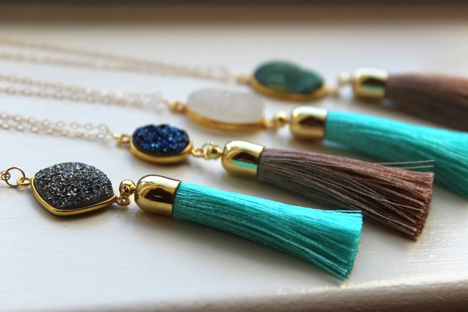 Gold Tassel Necklace