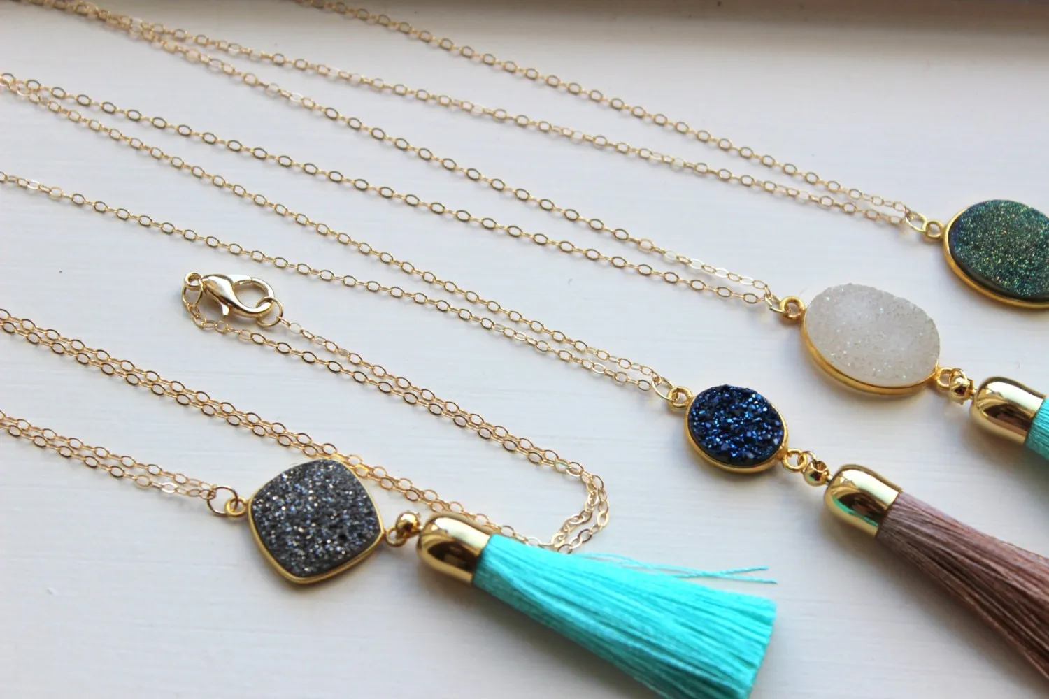 Gold Tassel Necklace