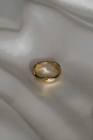 Gold Wavy Ring