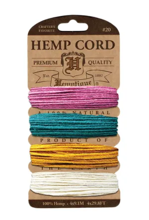 Hemptique Card Cord Set #10, Spring Bloom 1