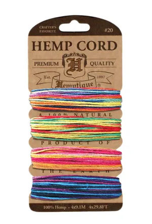 Hemptique Card Cord Set Variegated #10, Variegated 3