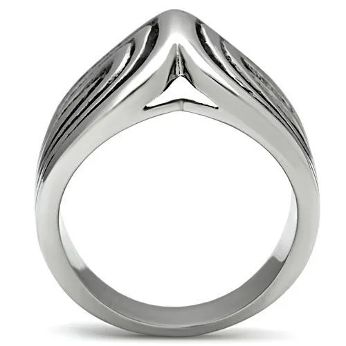 High polished (no plating) Stainless Steel Ring with No Stone for Women Style TK521