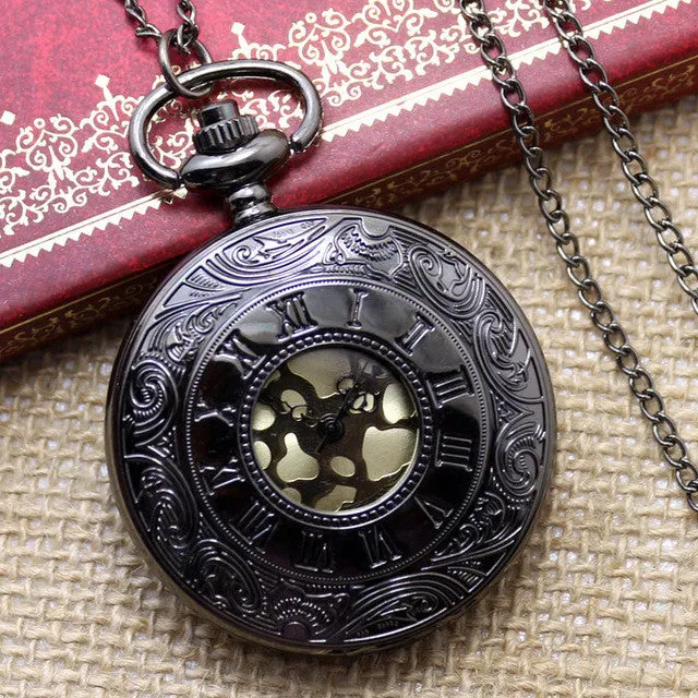 Hot Sale Style Vintage Old Antique Pendant Pocket Watch With Necklace Chain Best Gift For Birthday Christmas New Year