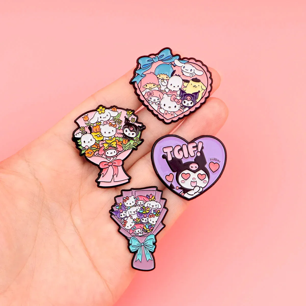 Kawaii Bouquet Enamel Pins