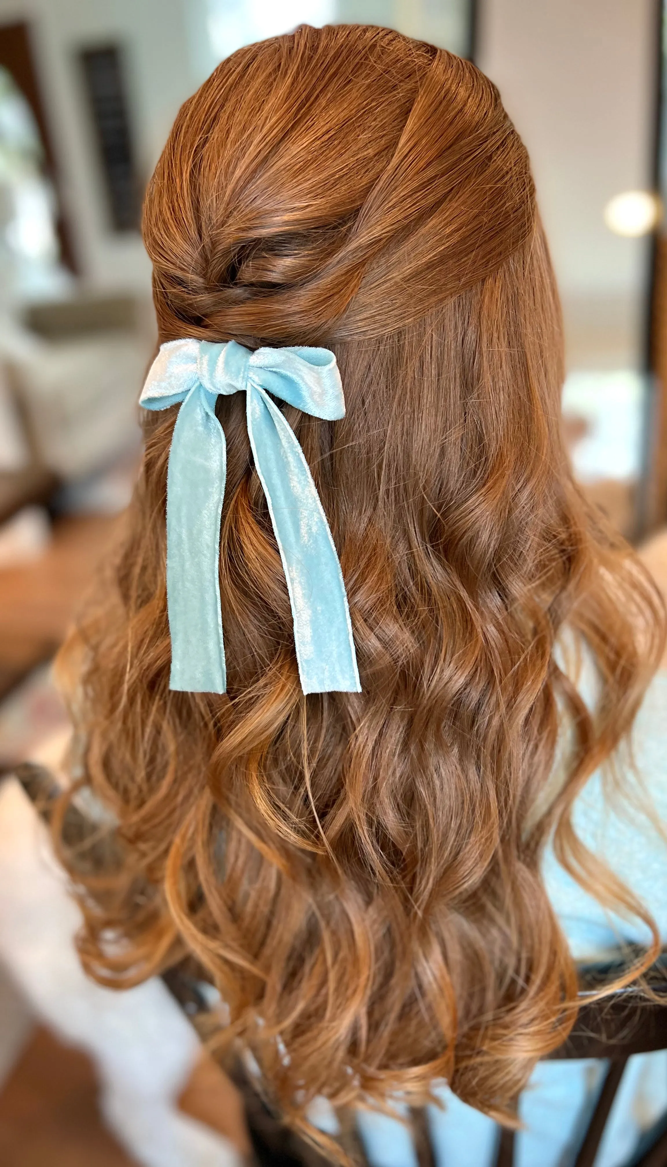 Le Petite Hand Dyed Silk Velvet Bow | 100% Silk Velvet | Bow Clip or Barrette | Luxury Designer Hair Piece | Made to Order