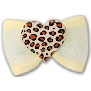 Love Leopard Hair Bow