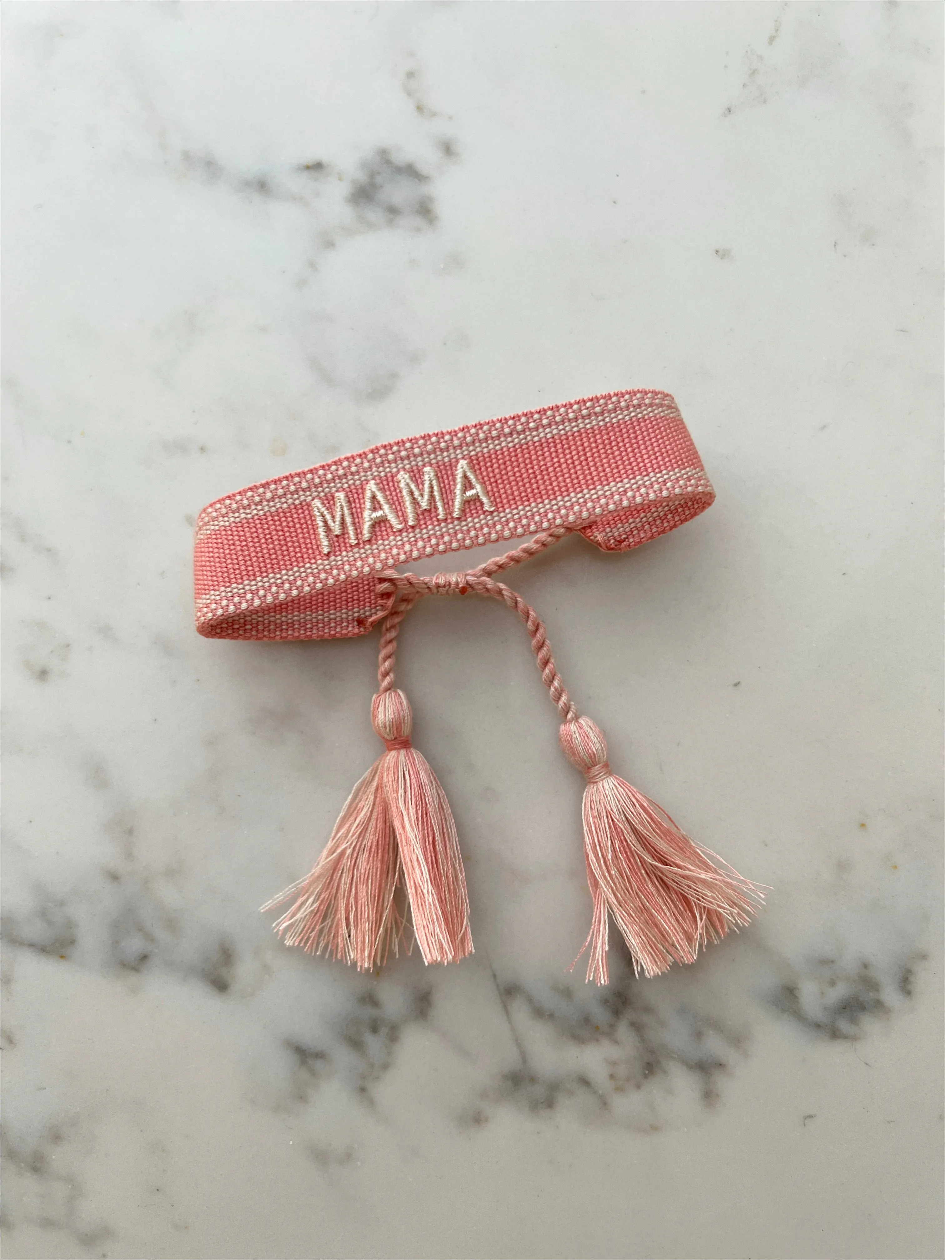 Mama Embroidered Bracelet