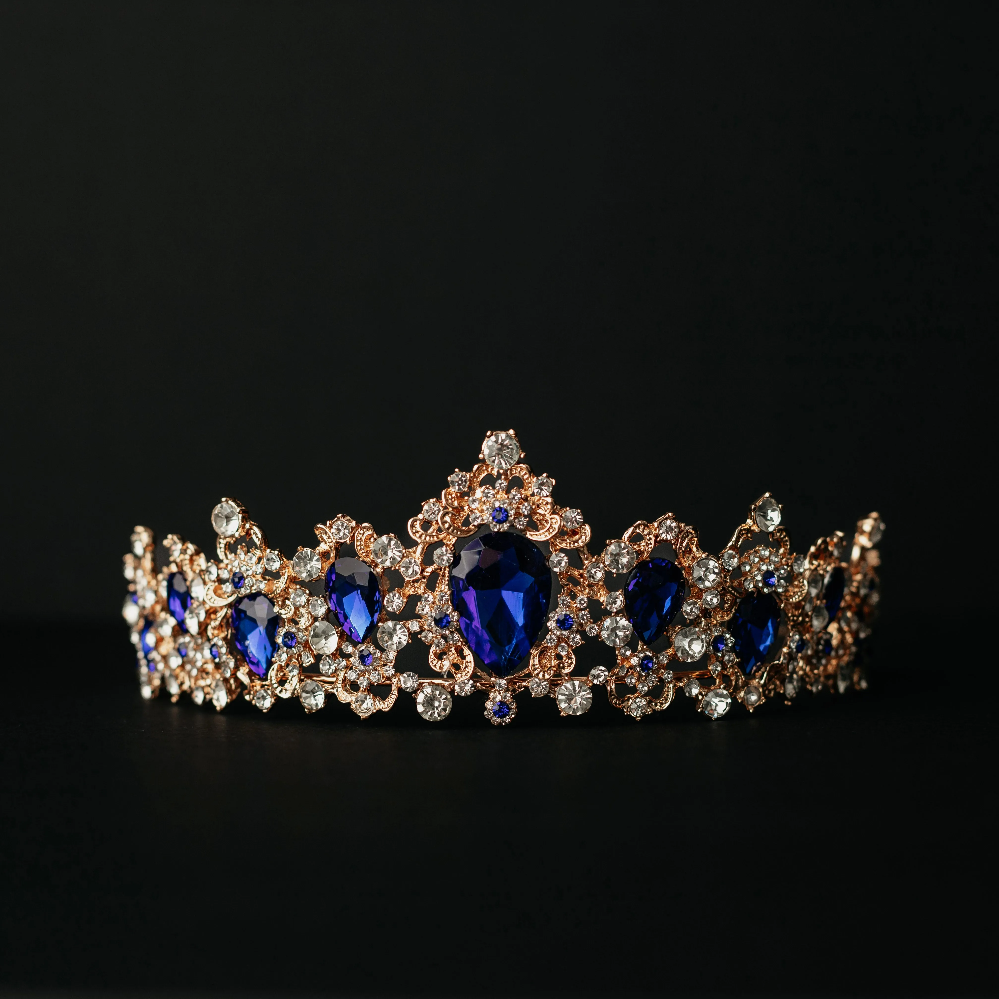 Michelle's Tiara in Blue & Gold