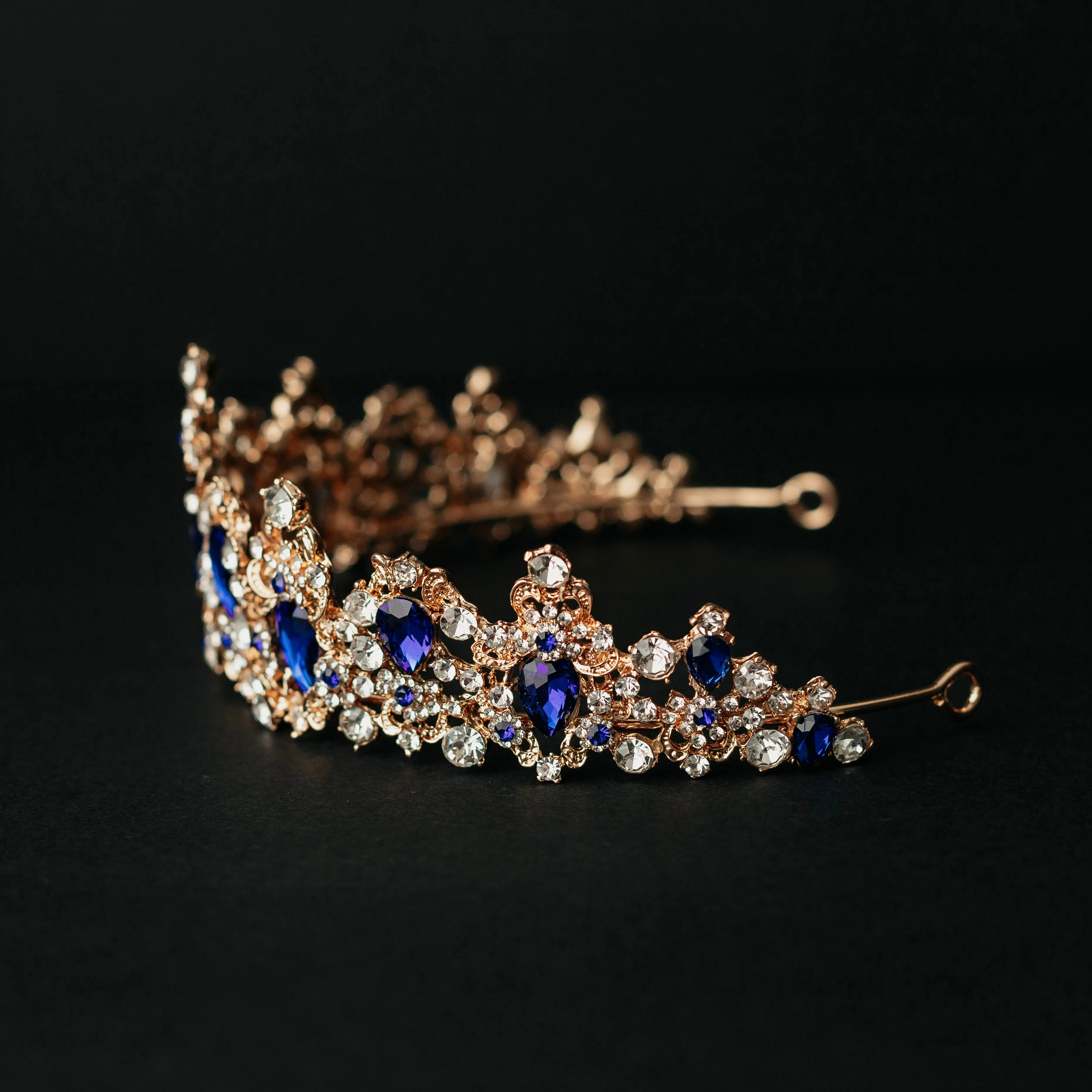 Michelle's Tiara in Blue & Gold