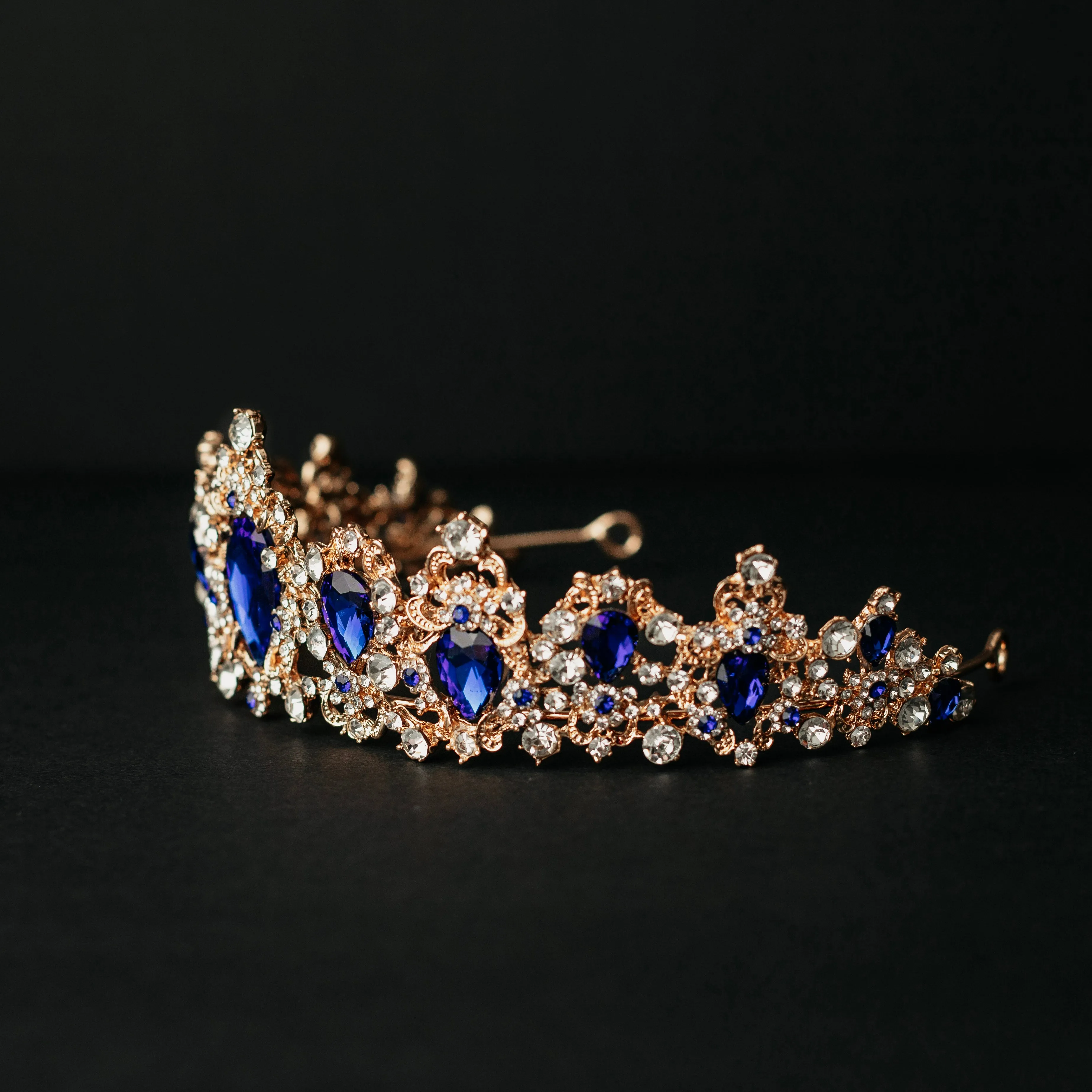 Michelle's Tiara in Blue & Gold