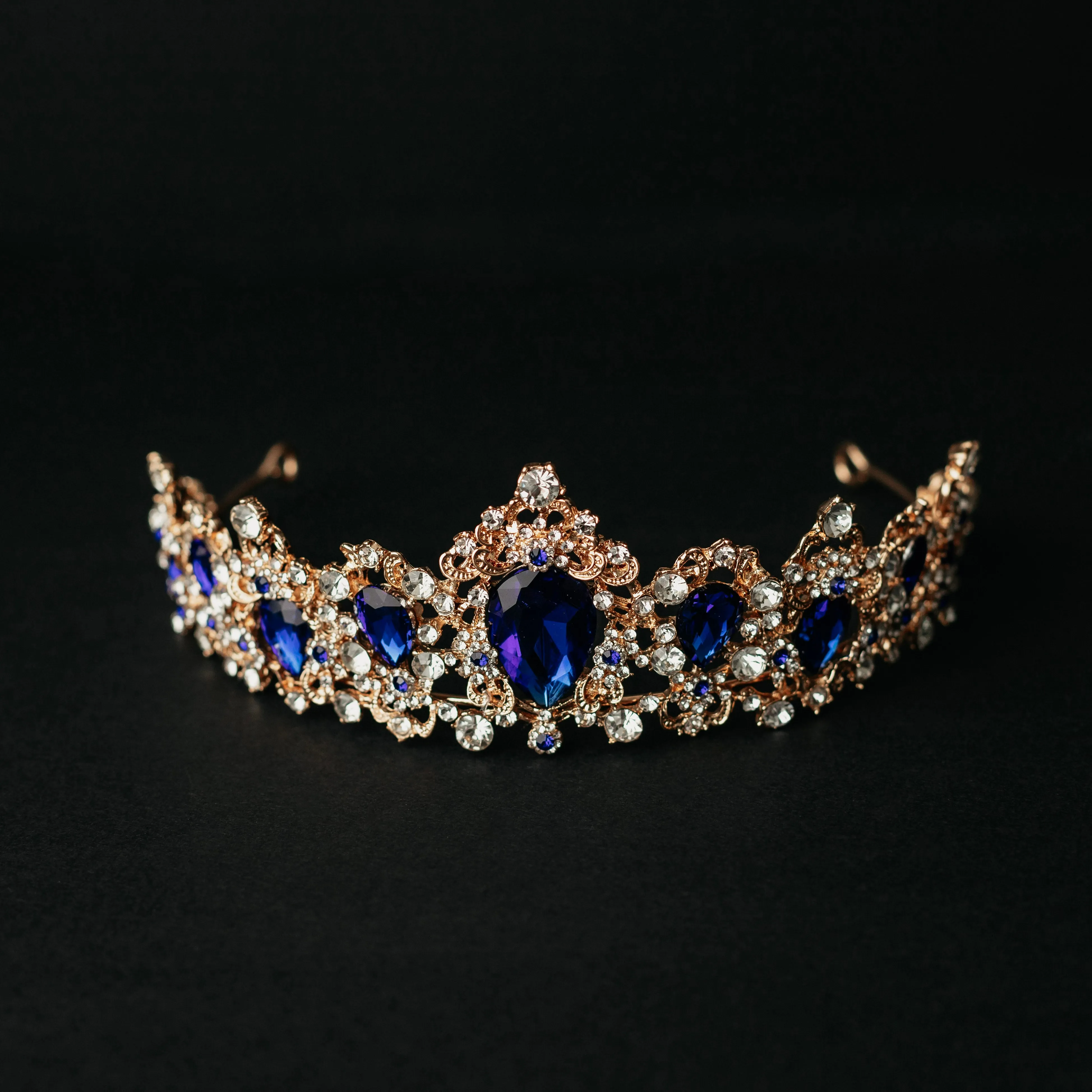 Michelle's Tiara in Blue & Gold