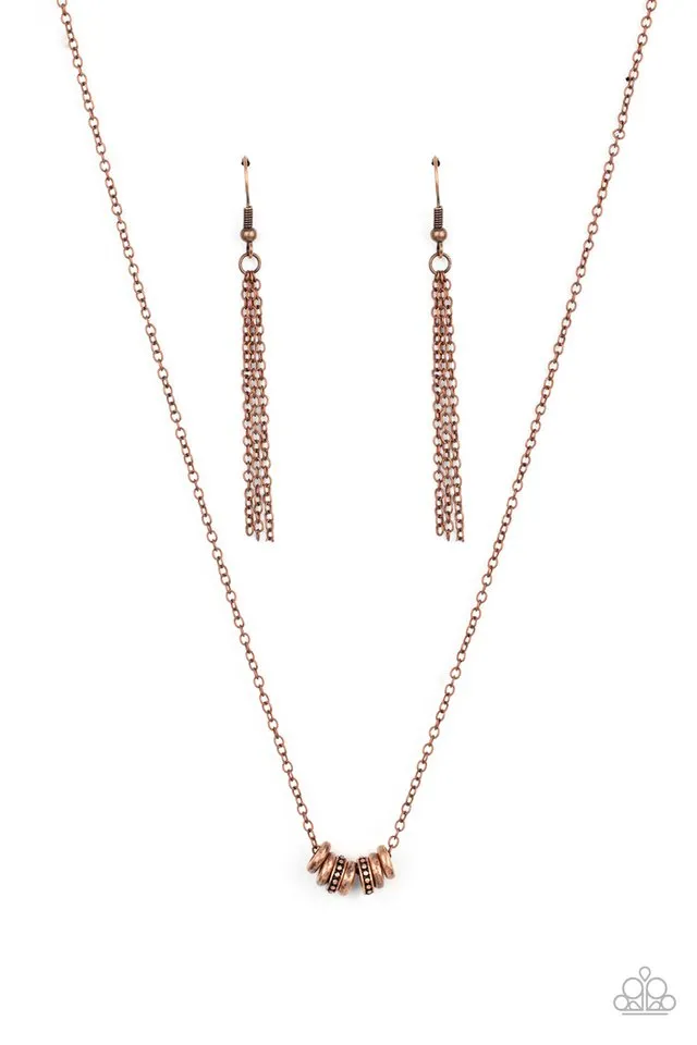 Paparazzi Necklace ~ Dainty Dalliance - Copper