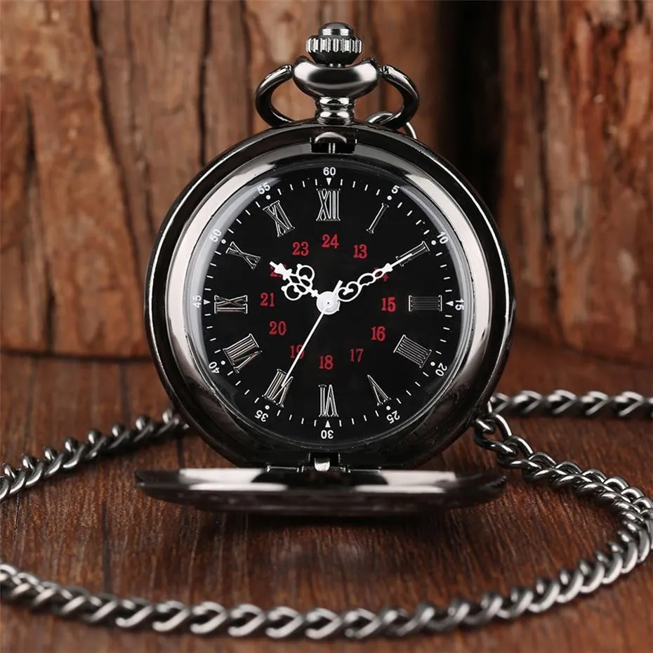 Roma Pocket Watch Dark Grey