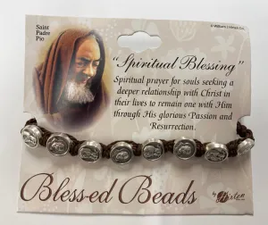 Saint Padre Pio "Spiritual Blessing" Bracelet