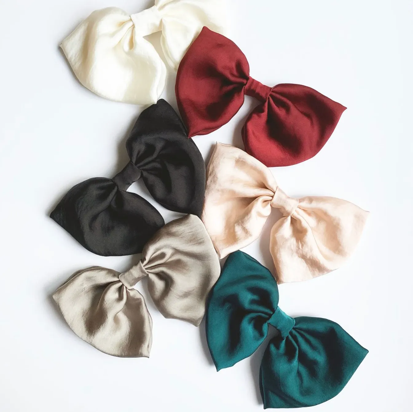 Silk Statement Bow | As Seen in Glamour Beauty Edit | Big Bow Barrette | Luxury Designer Hair Accessories | Made to Order