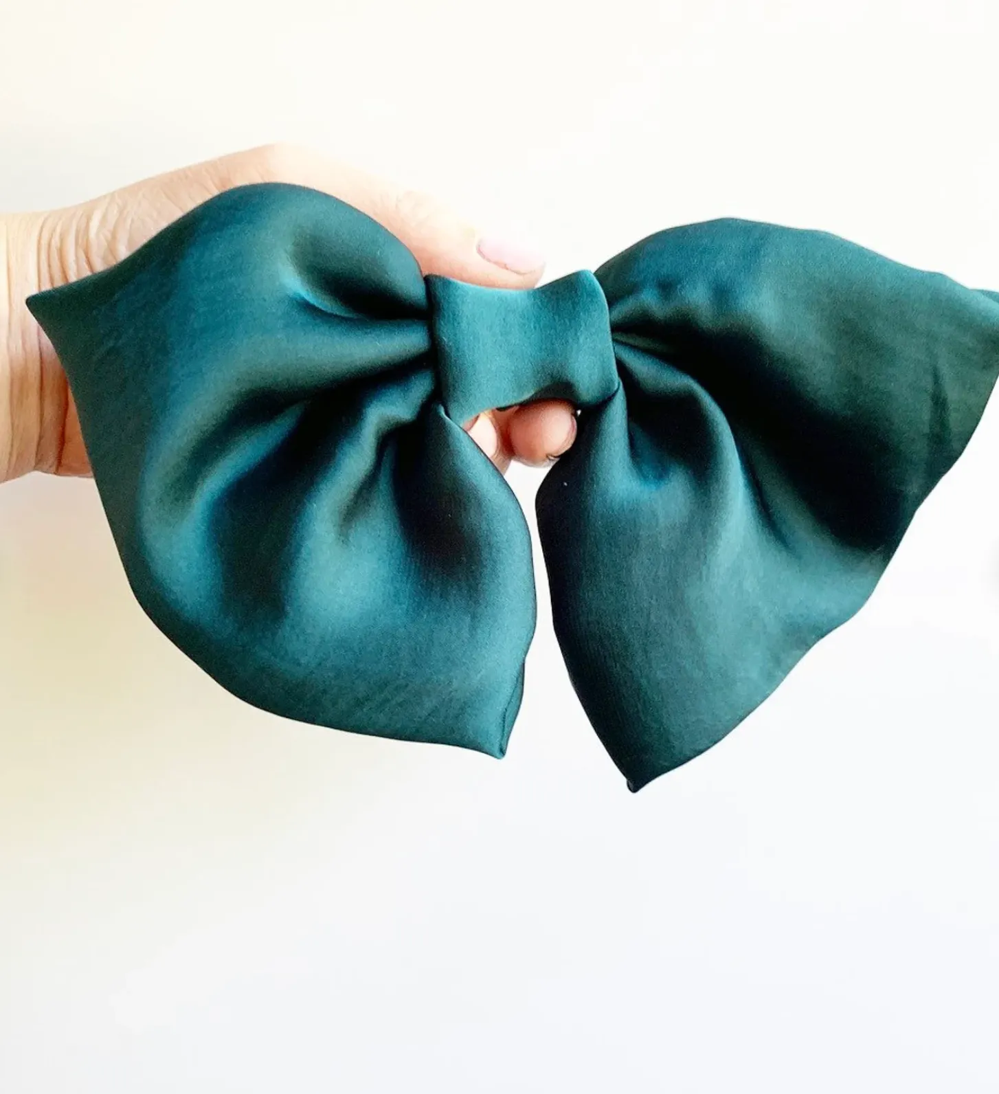 Silk Statement Bow | As Seen in Glamour Beauty Edit | Big Bow Barrette | Luxury Designer Hair Accessories | Made to Order