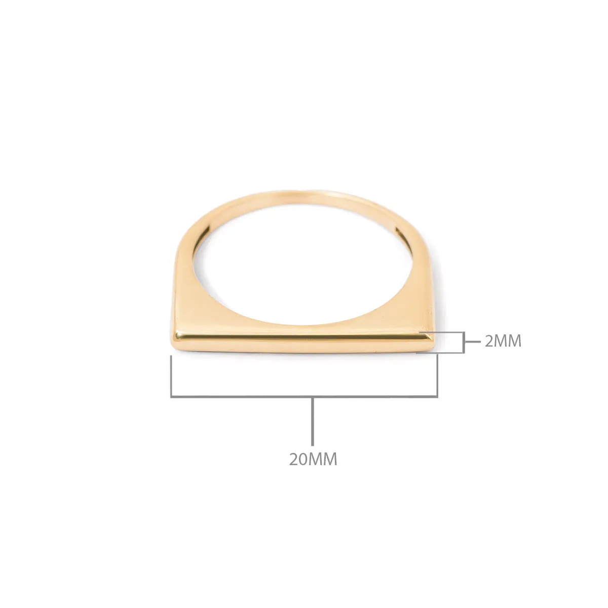 Slim Rectangular Ring