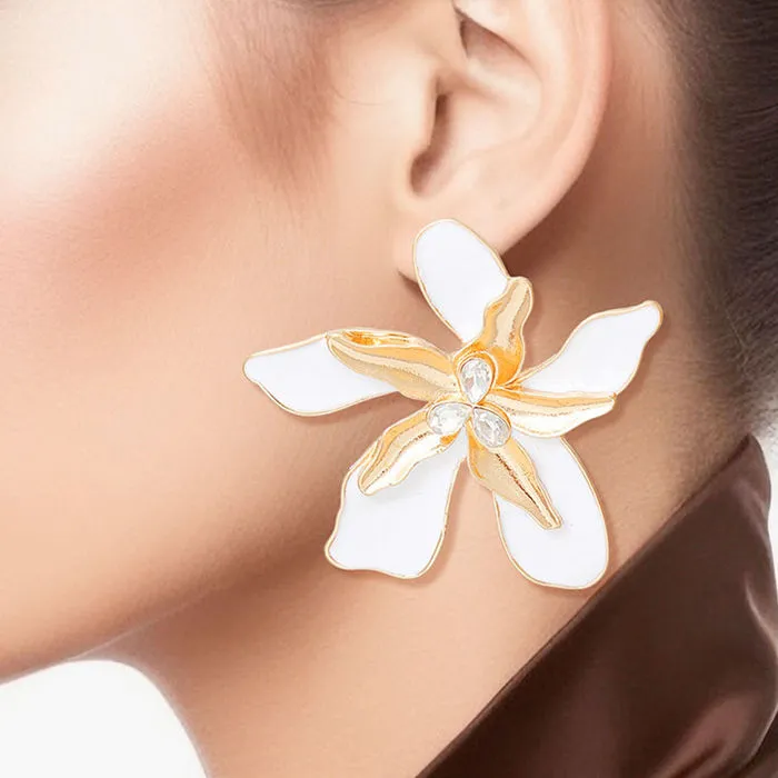 Stud Tropical Flower Earring for Women